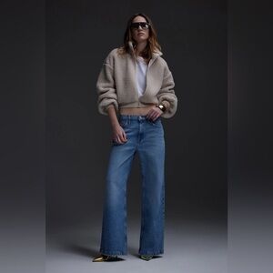 Hudson Jodie Loose Fit Wide Leg Jean in Goddess size 31